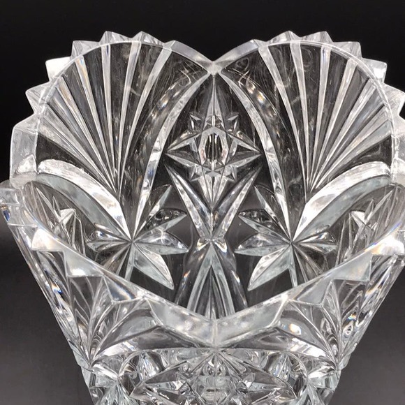 JG Durand Cristal D'Arques 11 3/4" Crystal Vase Vincennes Pattern Made in France - Picture 3 of 12